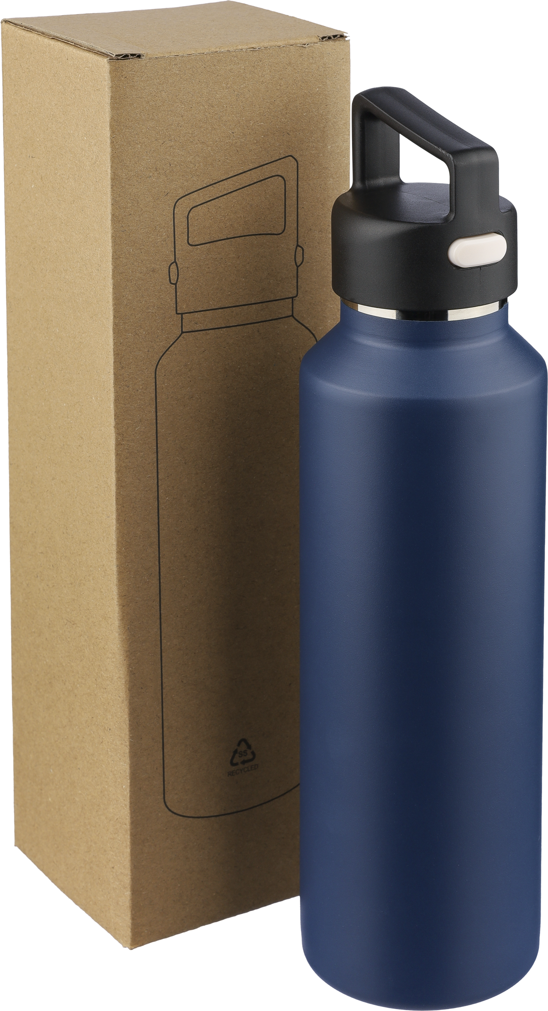 Picture of Recycled stainless steel double walled bottle (600ml)