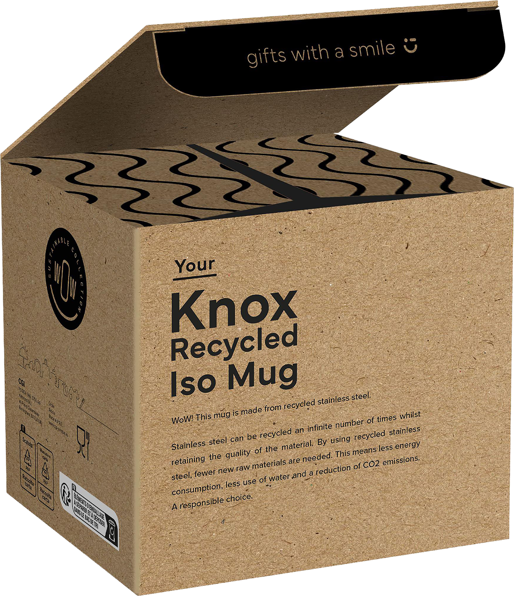 Picture of Recycled double walled stackable mug (300ml)