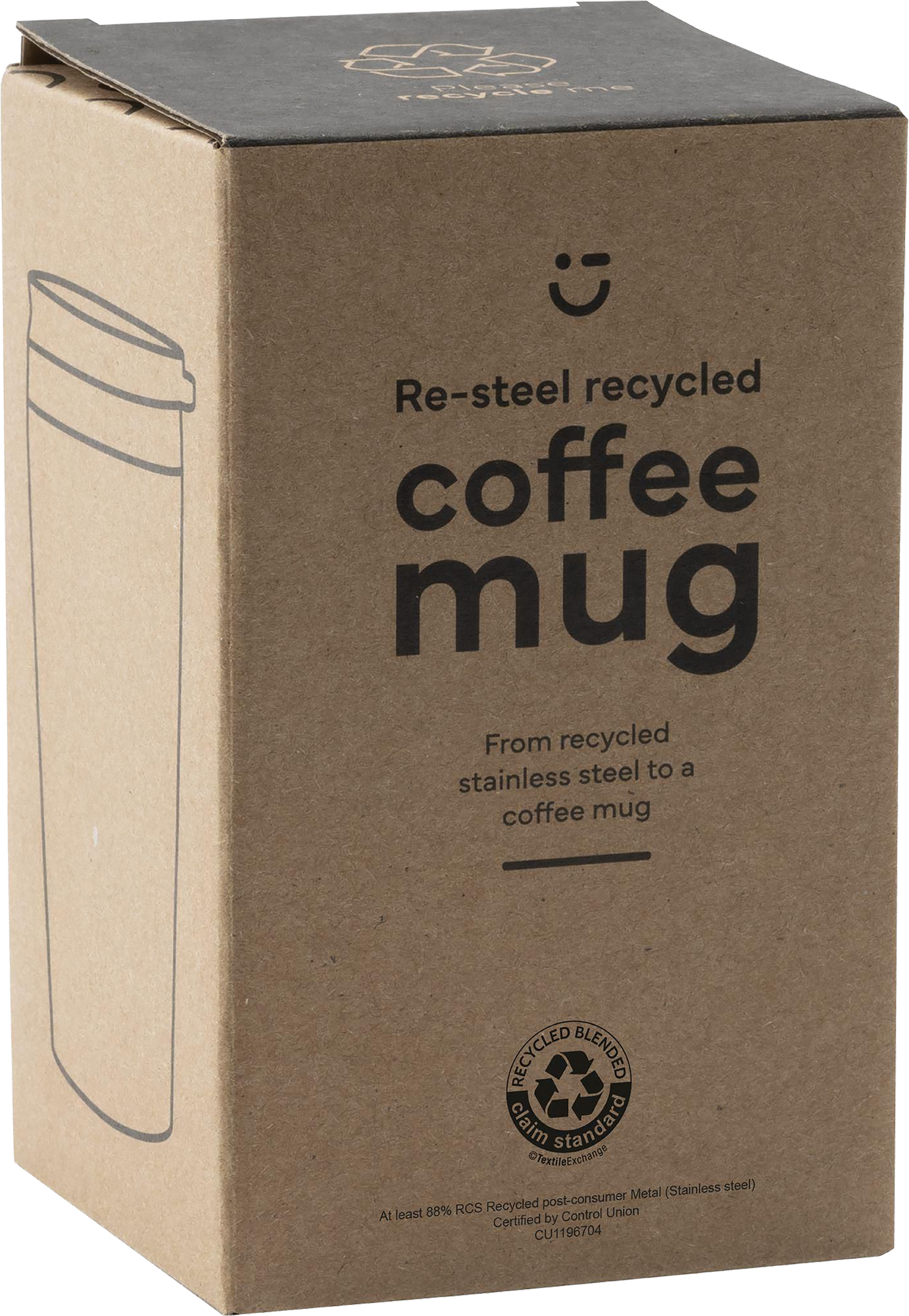 Picture of Recycled stainless steel travel mug (380ml)