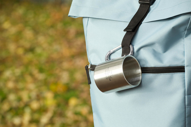 Carabiner double walled mug (220ml)  263195_032 (Silver)