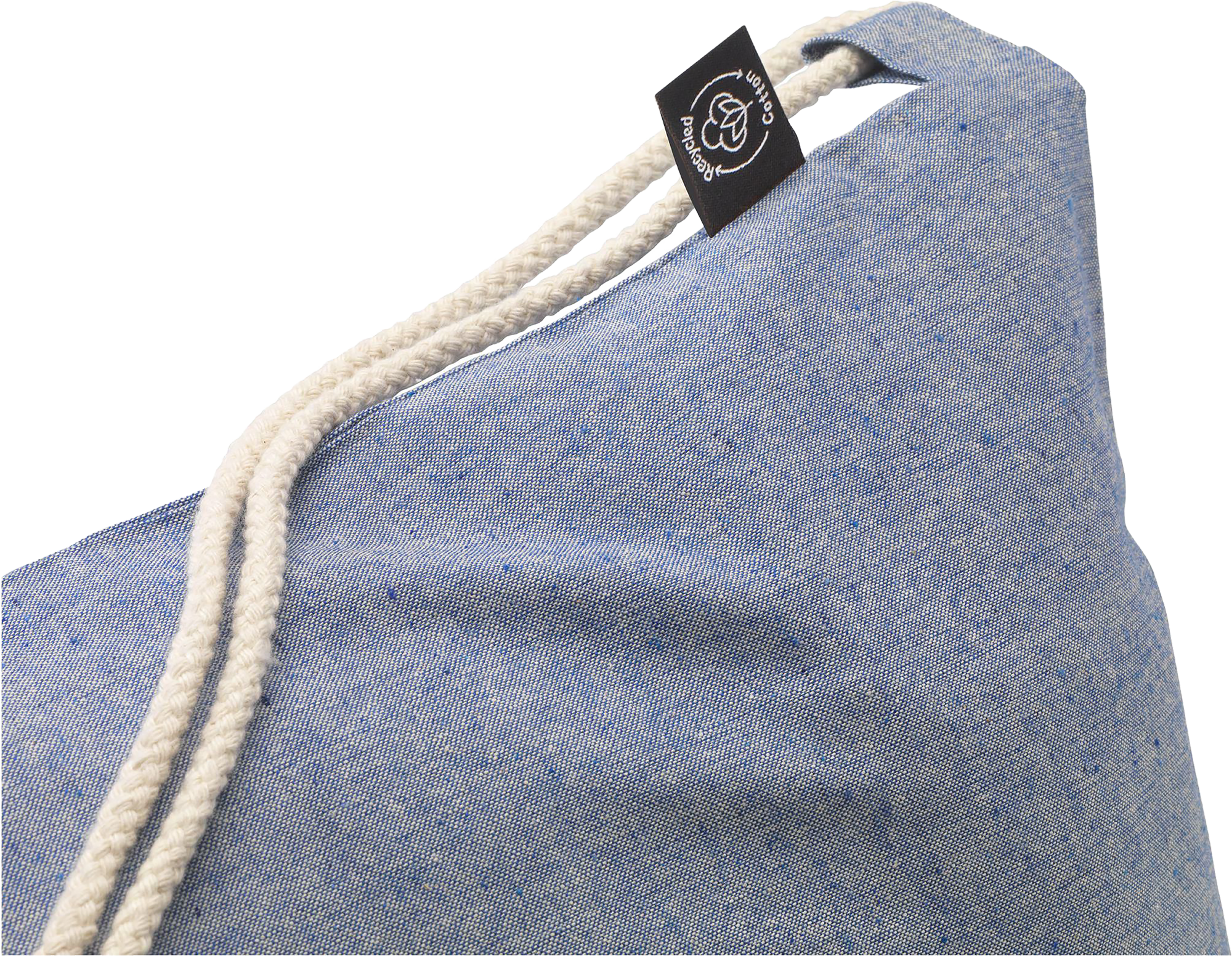 Picture of Recycled cotton drawstring bag (180 gsm/5.3oz) 
