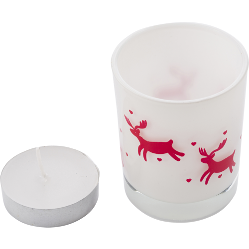 Glass candle holder