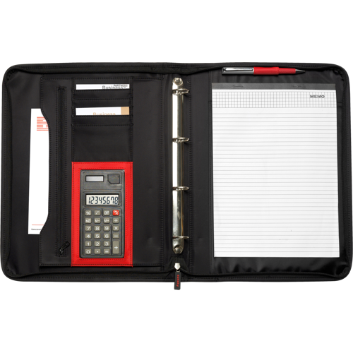 Zipped nylon portfolio
