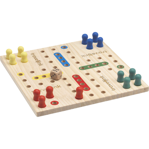 Ludo wooden board game