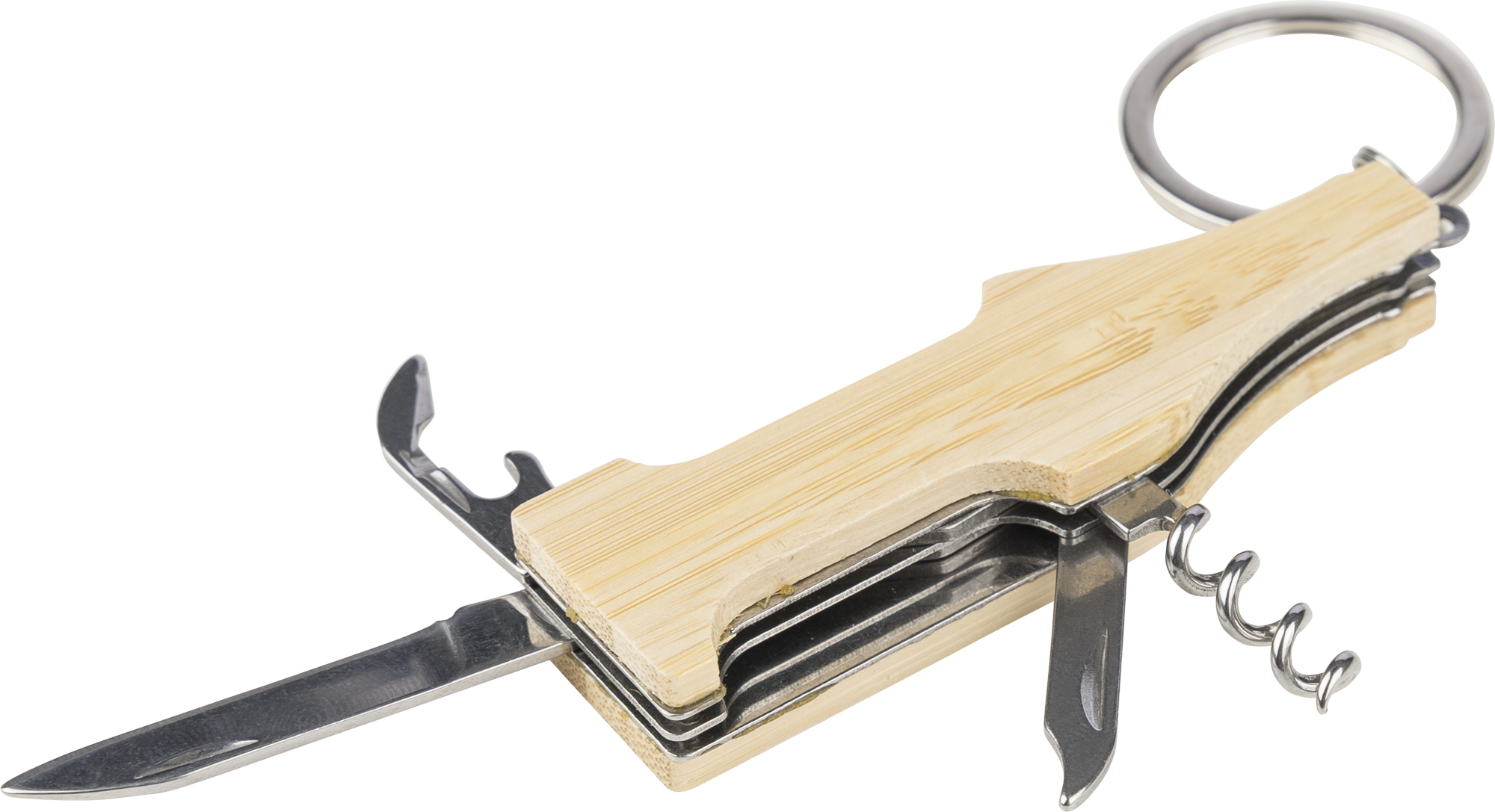 Picture of Bamboo multi tool keychain