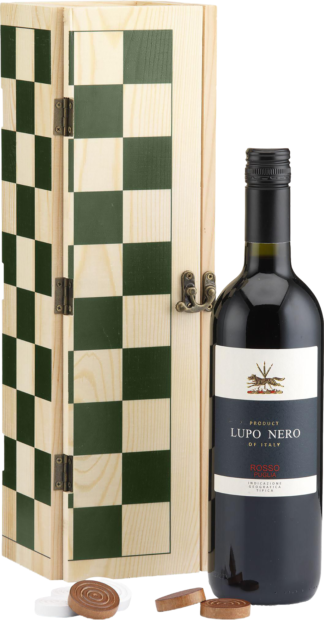 Picture of Rackpack wine gift box & checkers game