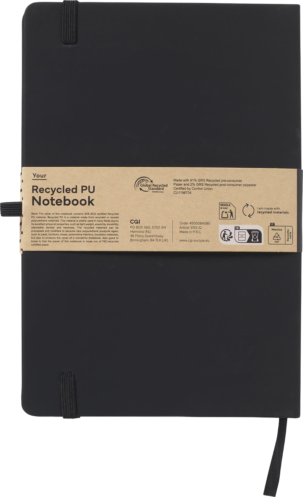 Picture of Recycled notebook (approx. A5) 