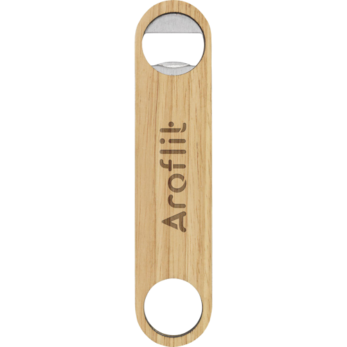 Bamboo bottle opener