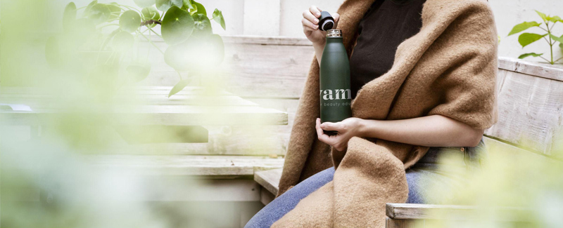 Topflask recycled double walled bottle (500ml) 265691_060 (Dark green)
