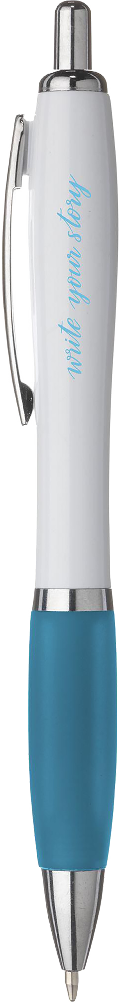Picture of White pen with coloured grip