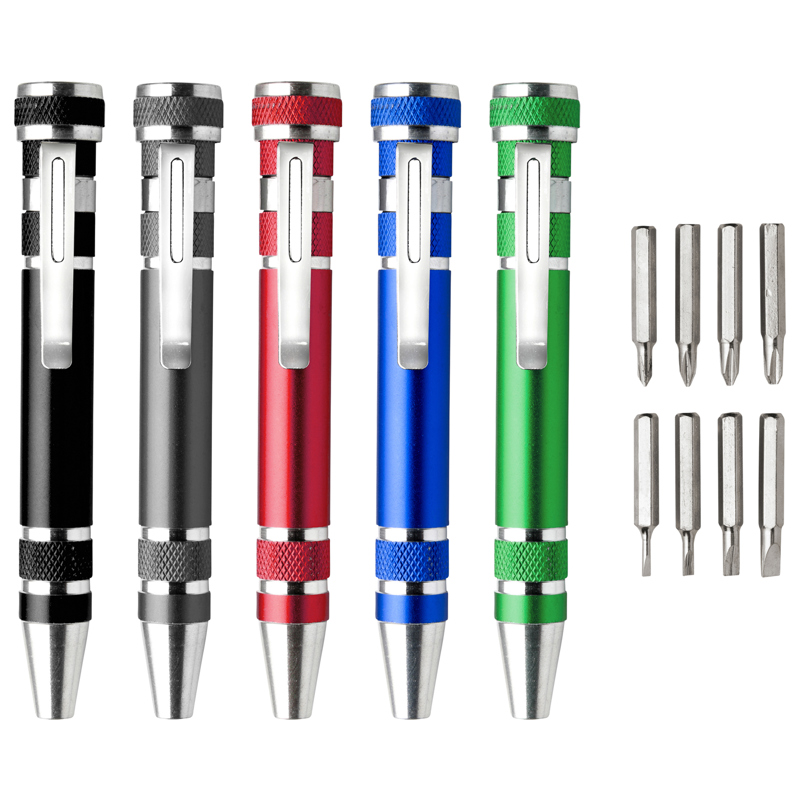 Pen shaped screwdriver set