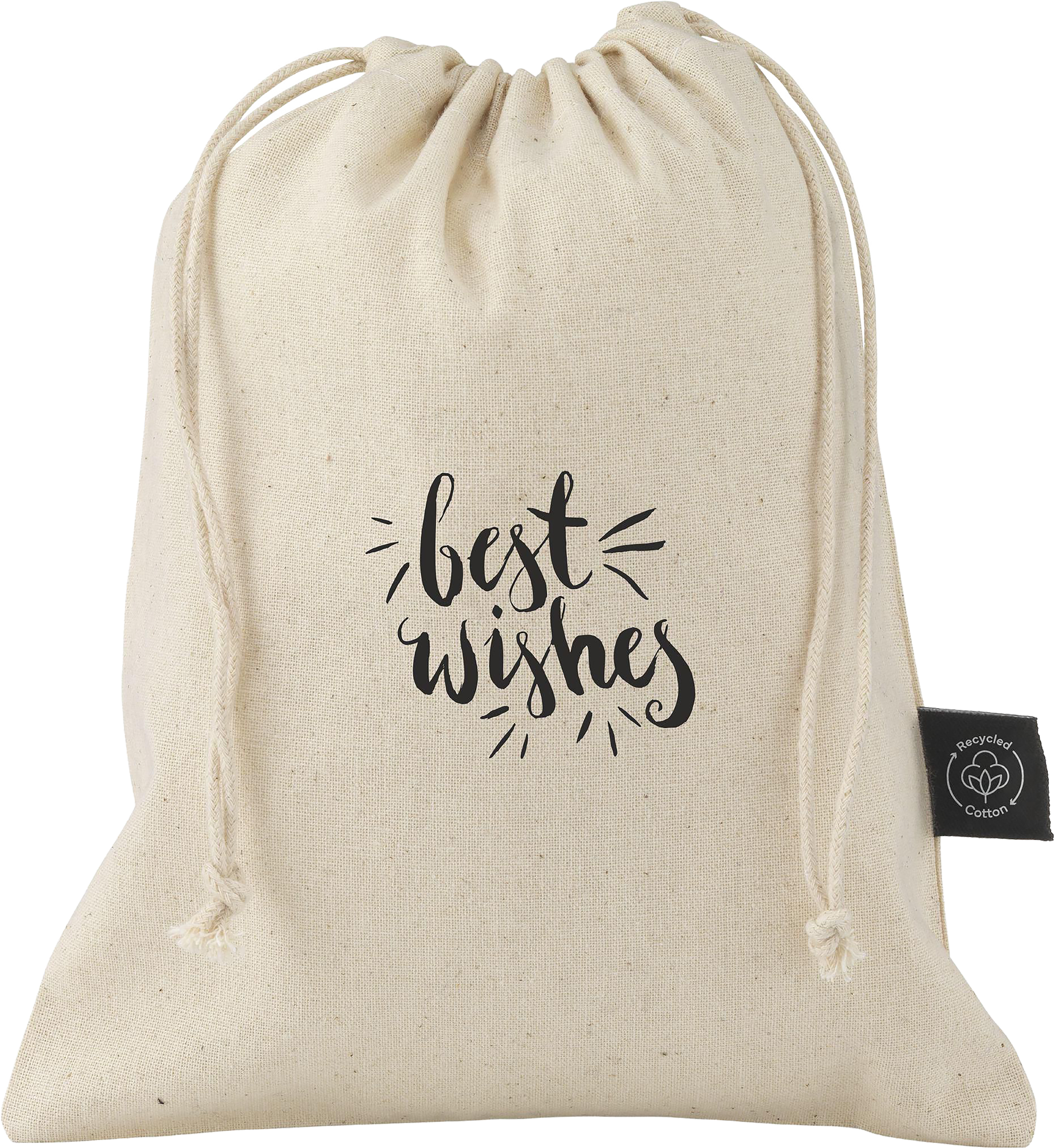 Picture of Recycled cotton gift pouch (150gsm/4.4oz)
