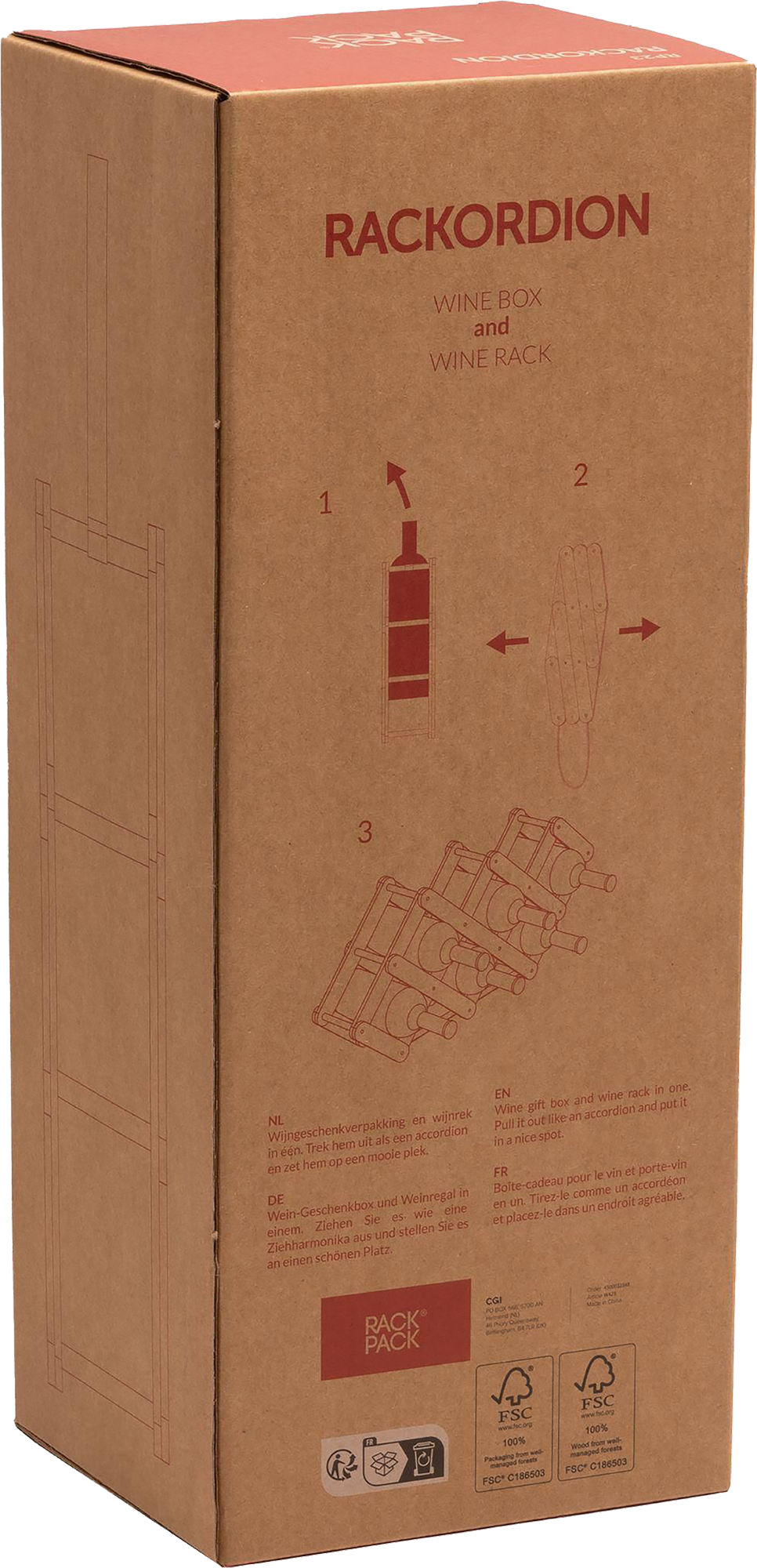 Picture of Rackpack wine gift box & wine rack 