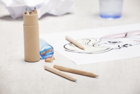 Colour pencil set and sharpener 261888_005 (Blue)