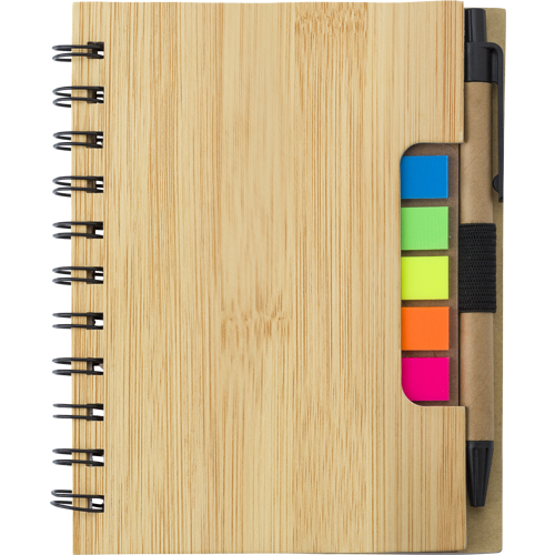 Wire bound notebook with ballpen