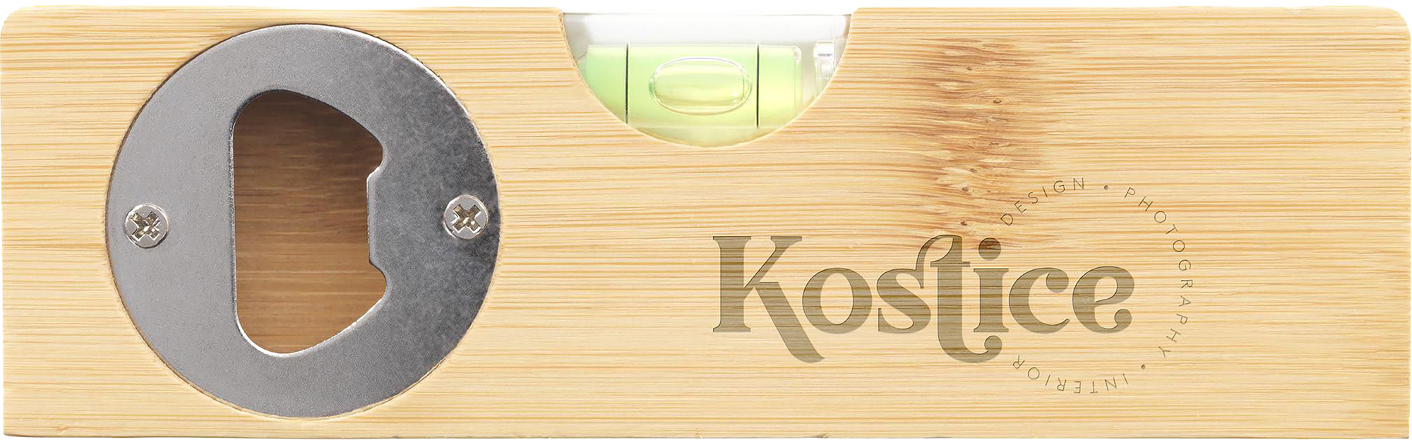 Picture of Bamboo bottle opener & spirit level