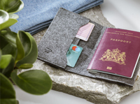 RPET Felt passport holder 261541_003 (Grey)