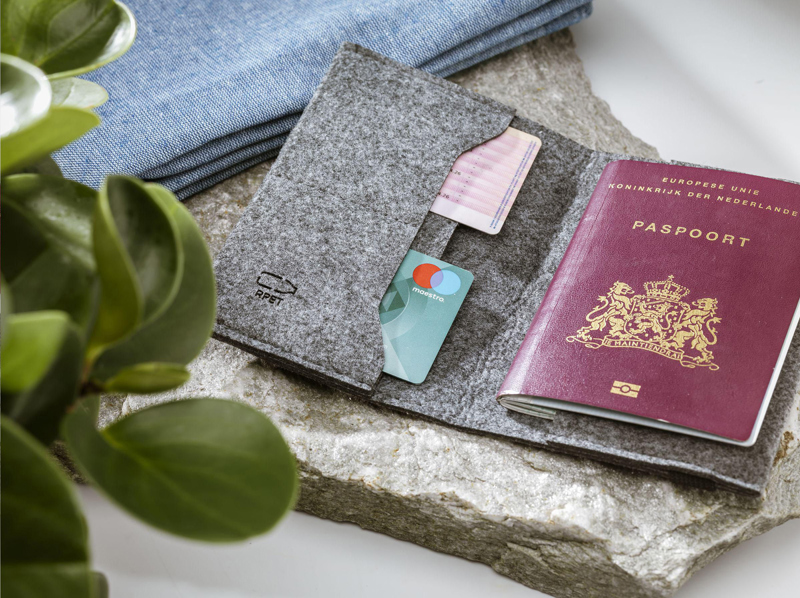 RPET Felt passport holder 261541_003 (Grey)