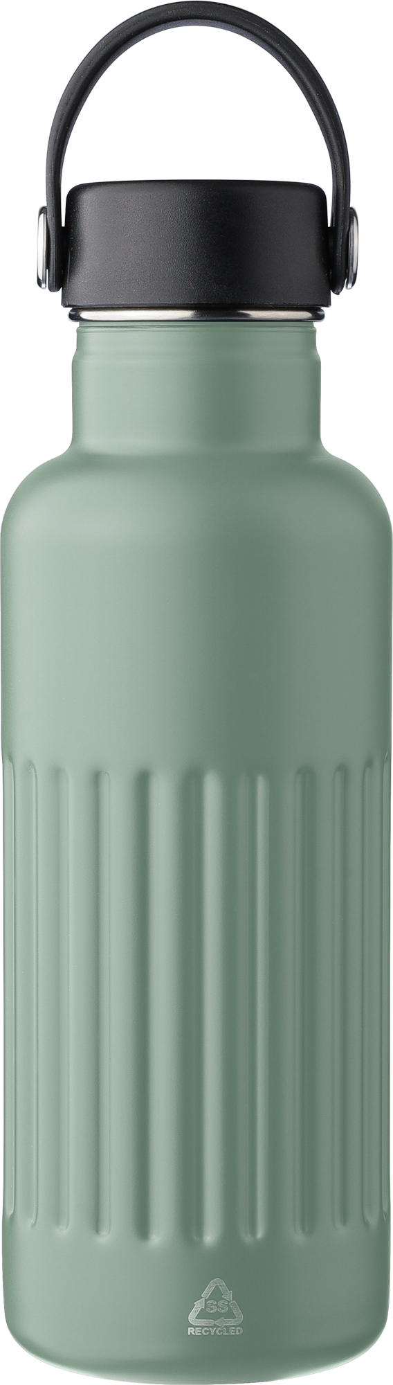 Picture of Recycled stainless steel double walled drinking bottle (500ml)