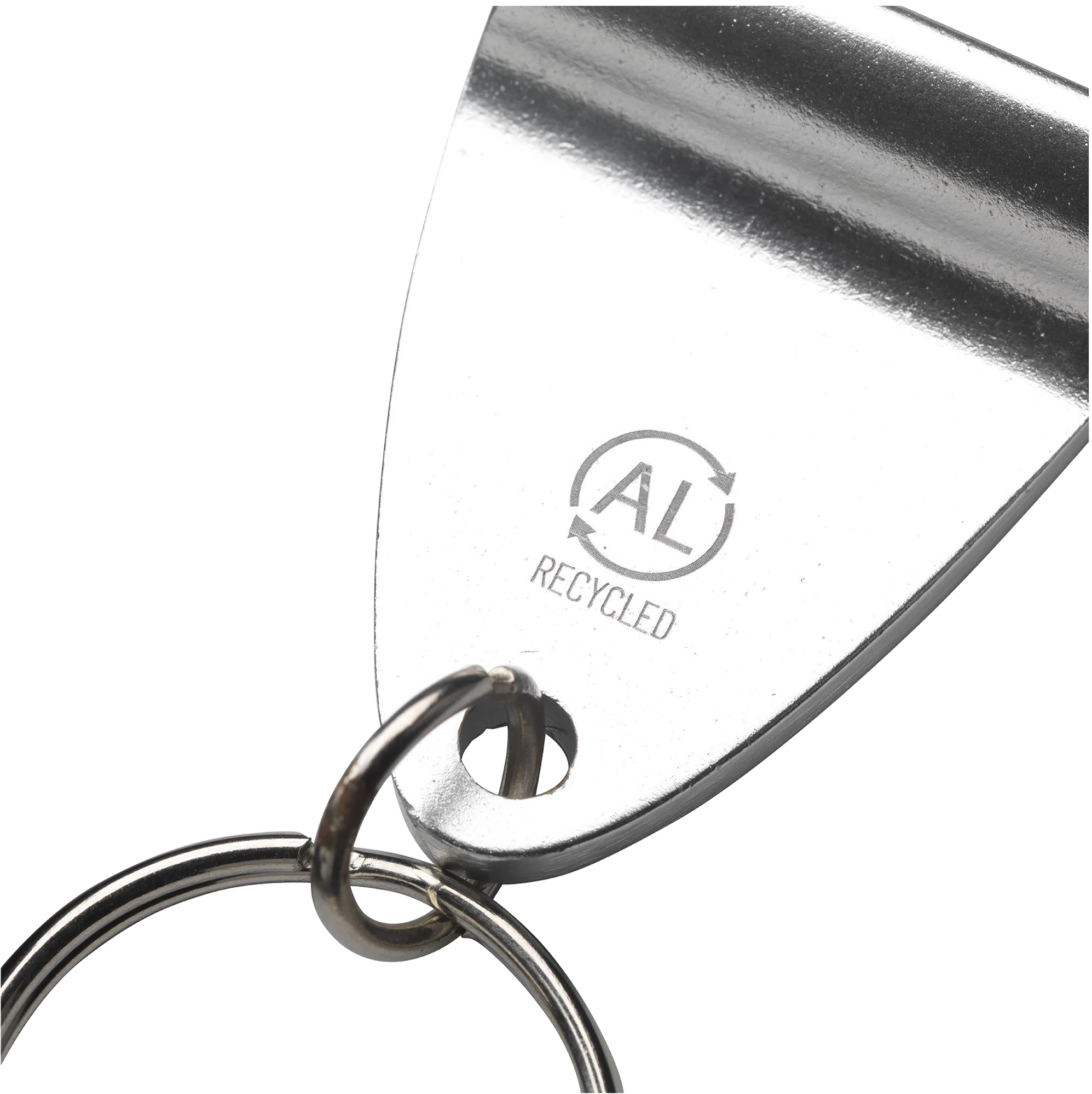 Picture of Recycled aluminium bottle opener keyring