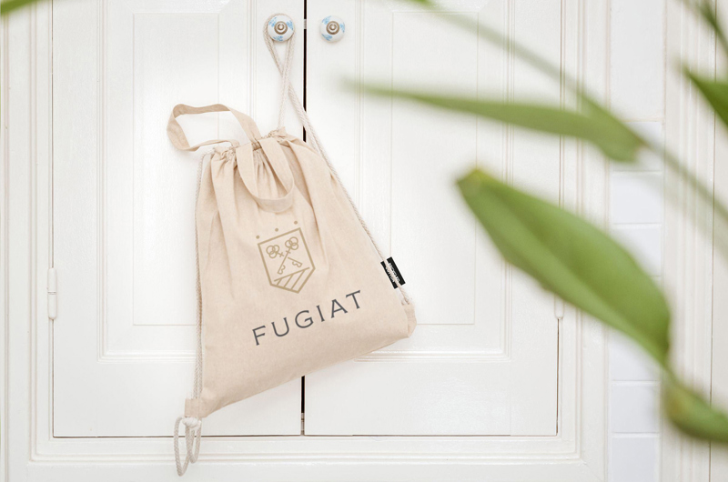 Recycled cotton drawstring bag (180gsm/5.3oz) 263655_311 (Natural)