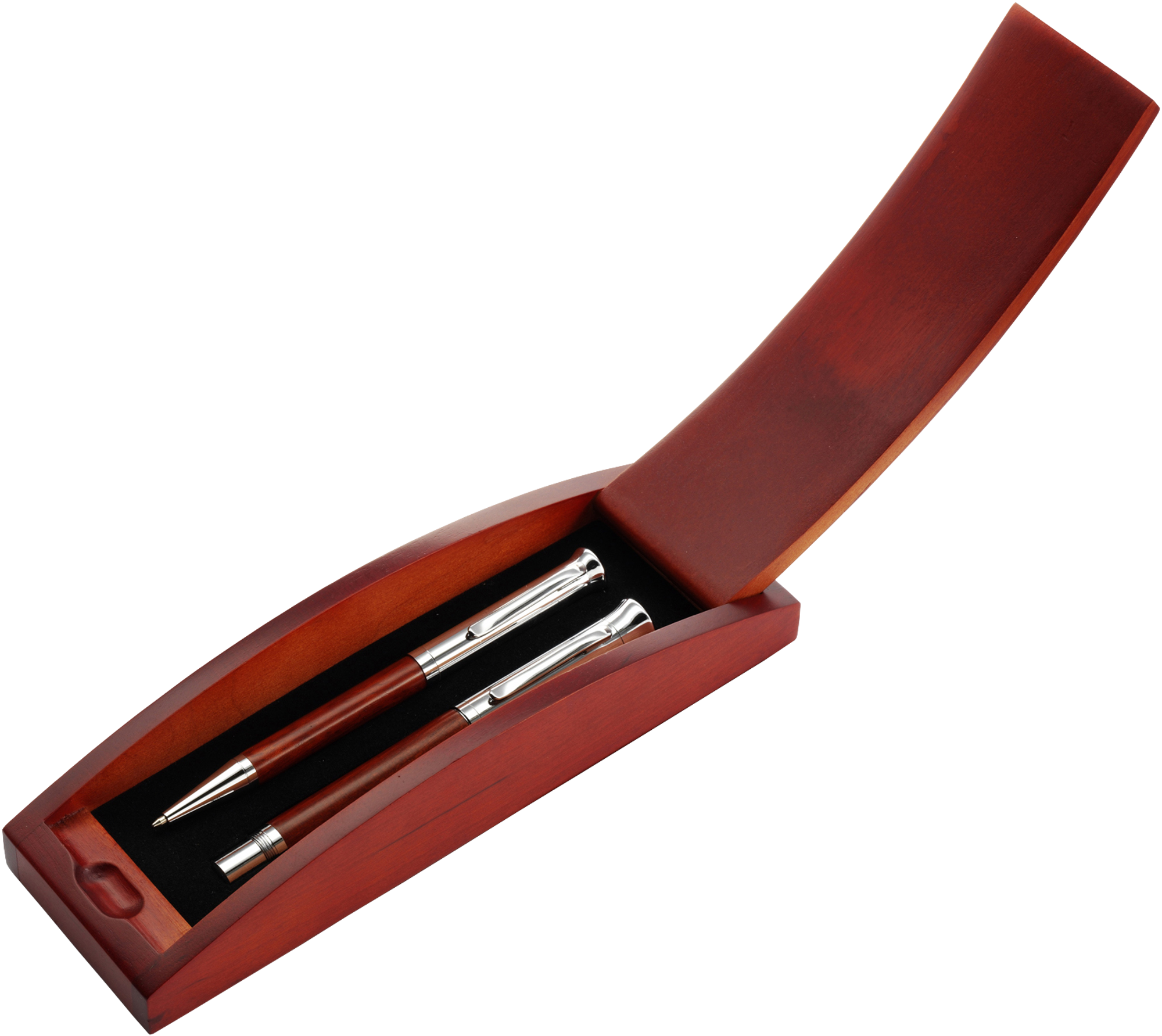 Picture of Wooden ballpen and rollerball