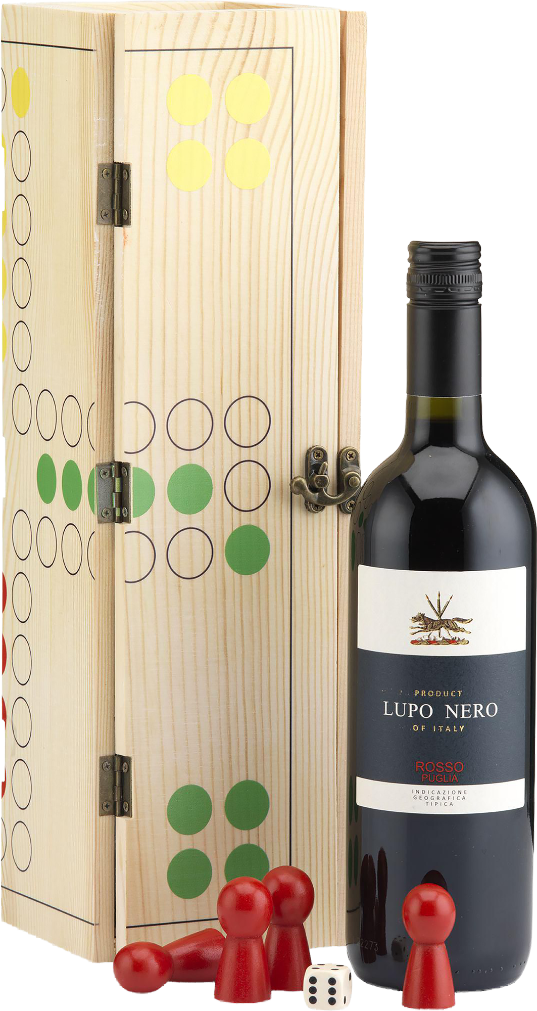 Picture of Rackpack wine gift box & ludo game 