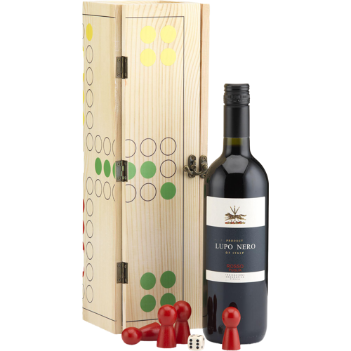 Rackpack wine gift box & ludo game
