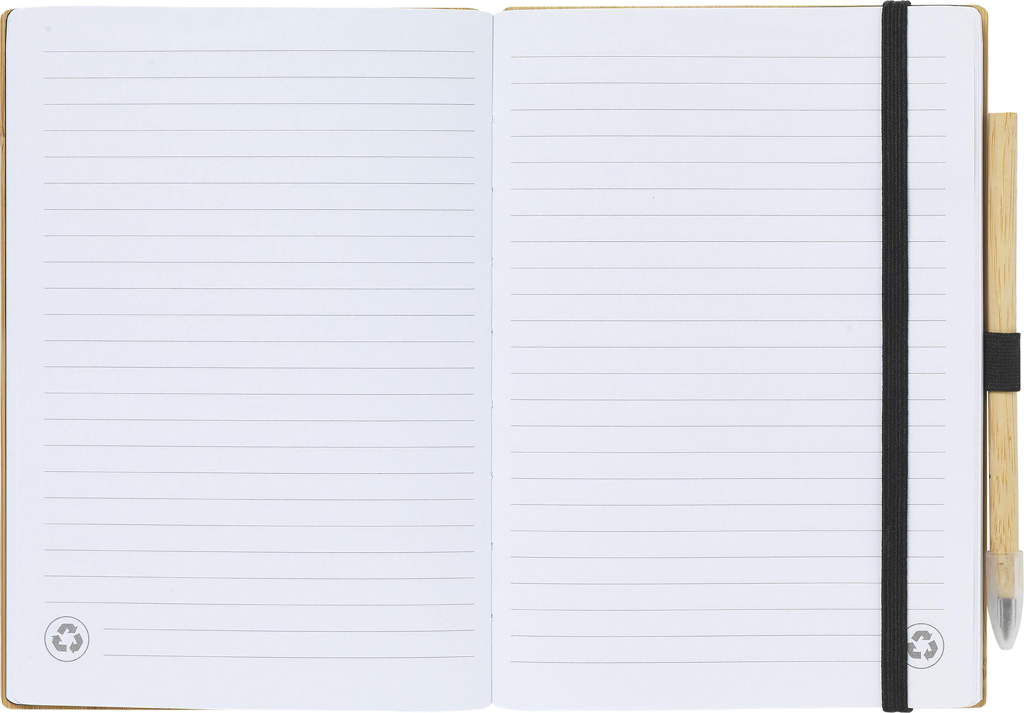 Picture of Bamboo notebook with inkless pen (approx A5)