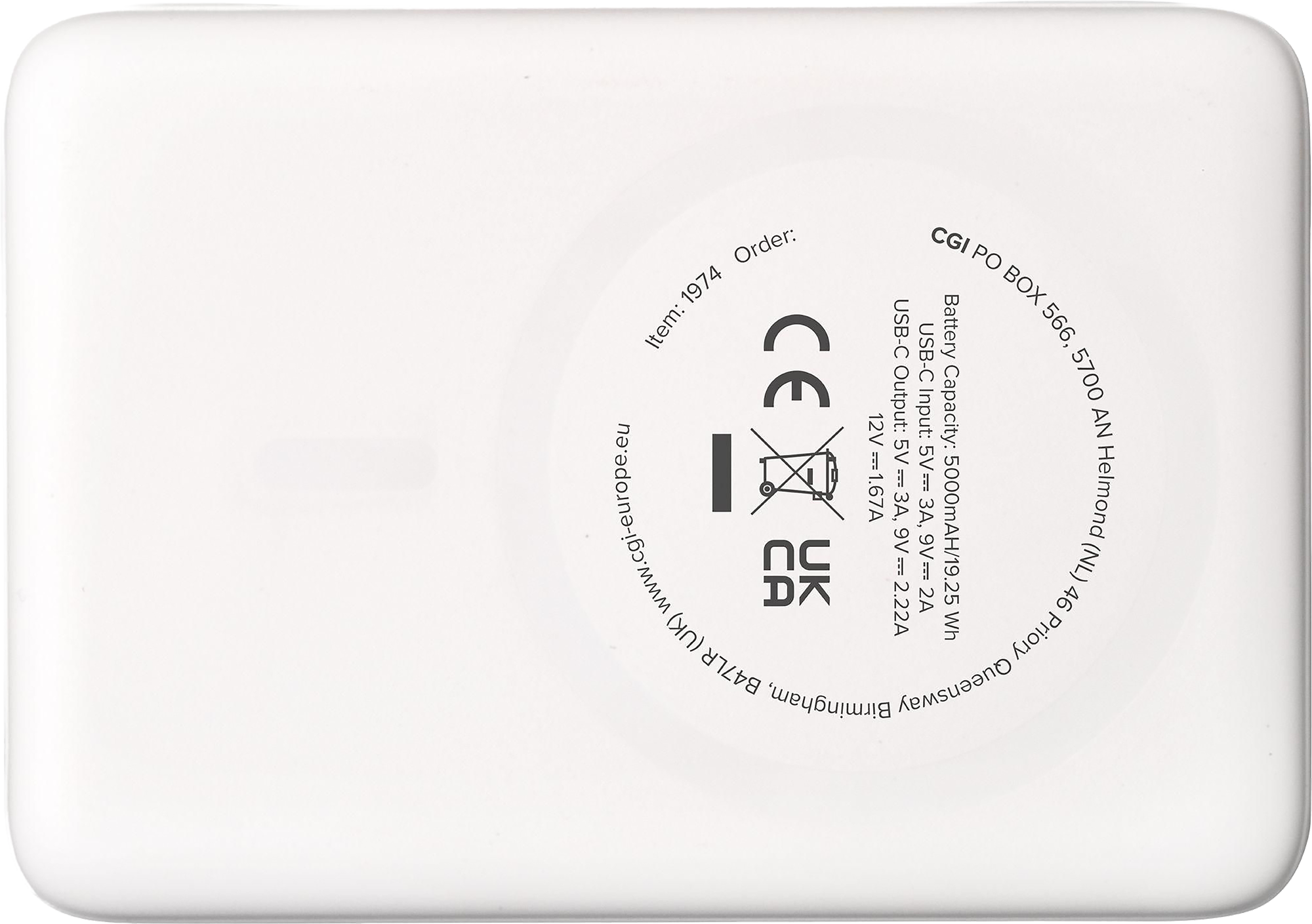 Picture of Recycled magnetic power bank (5,000mAh)