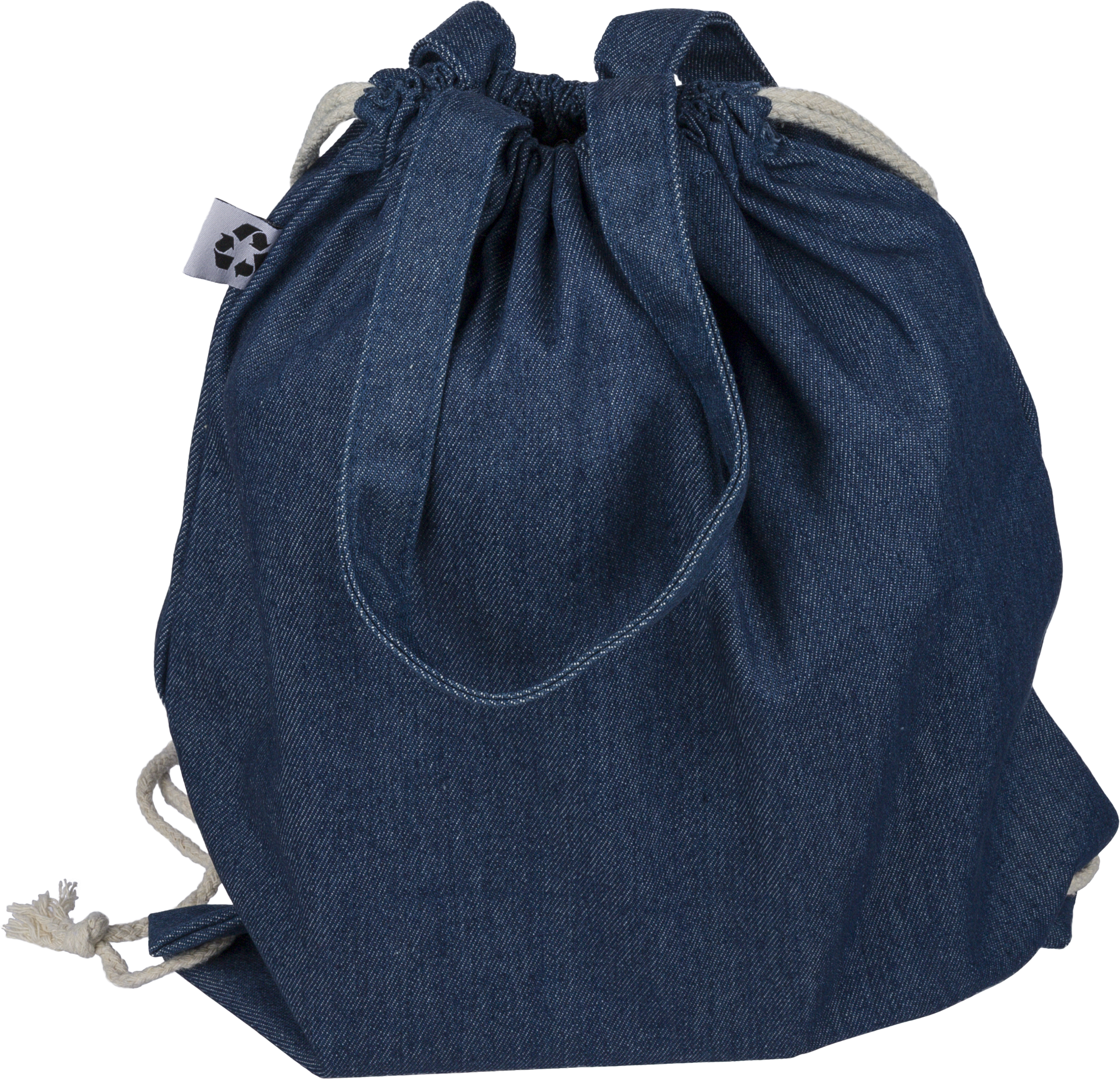 Picture of Recycled denim drawstring bag