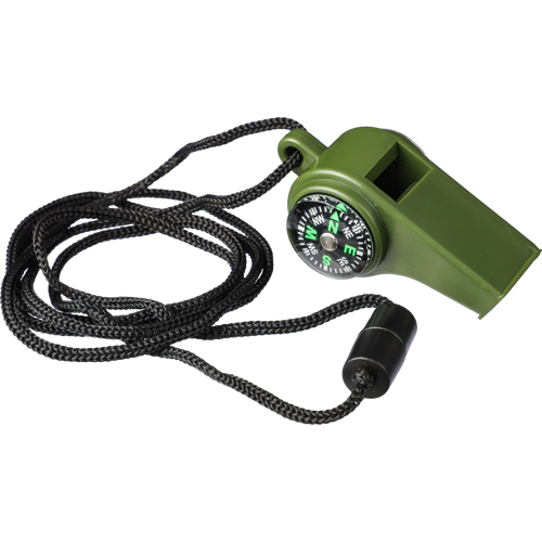 Whistle and compass