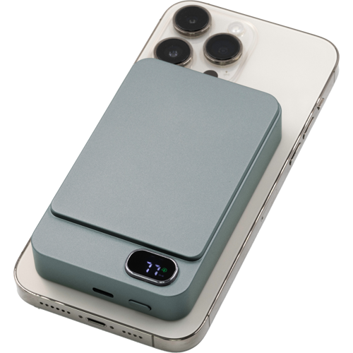 BrandCharger recycled aluminium wireless power bank (10,000 mAh)