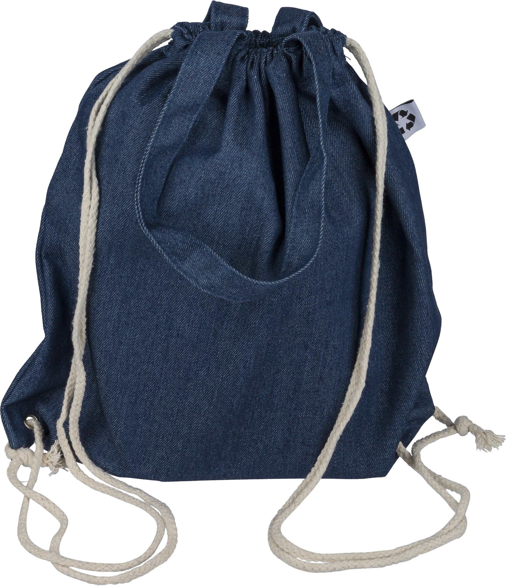 Picture of Recycled denim drawstring bag