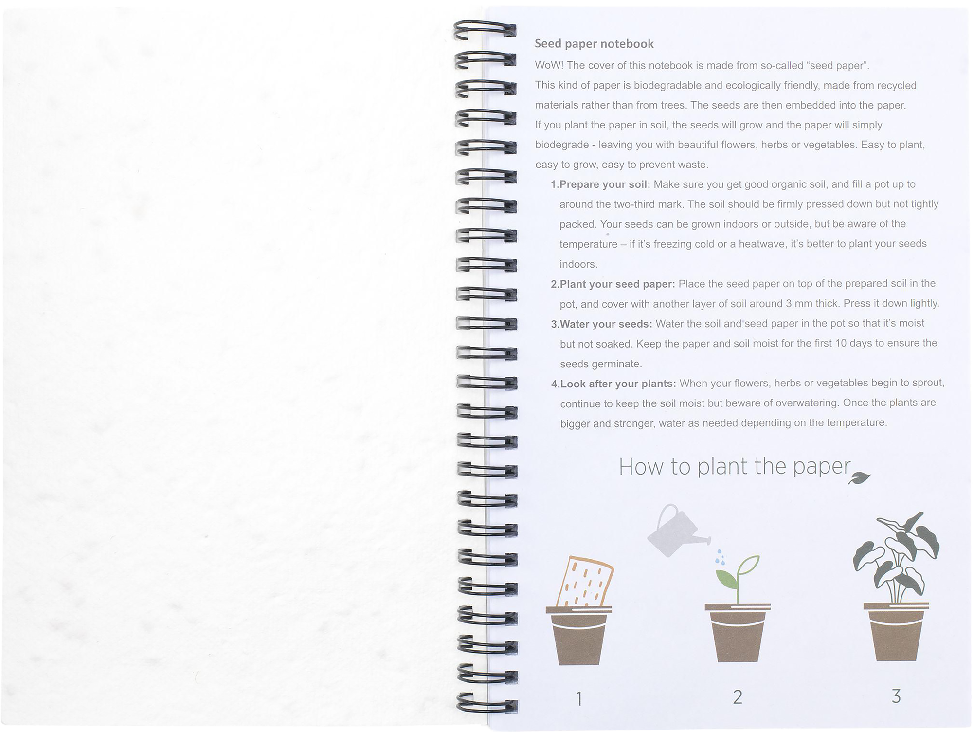 Picture of Seed paper notebook (approx. A5)