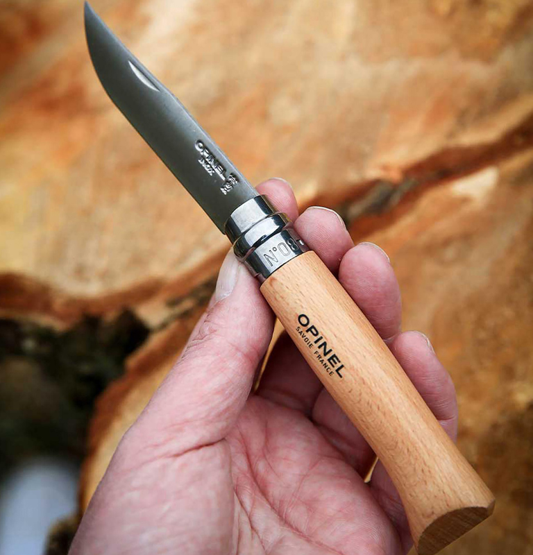 Opinel Inox No 08 pocket knife 265352_945 (Wood)
