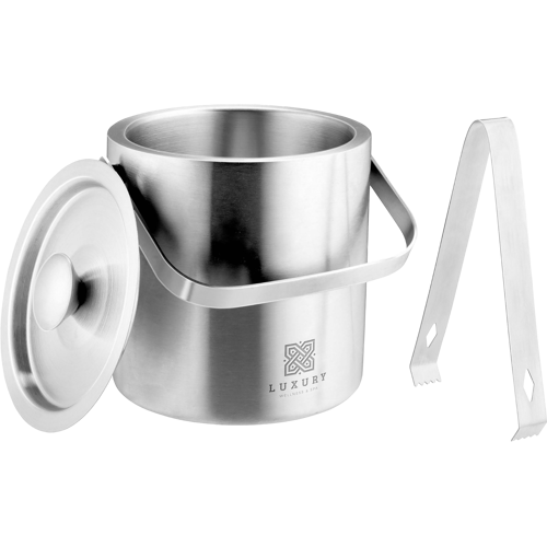Double walled ice bucket