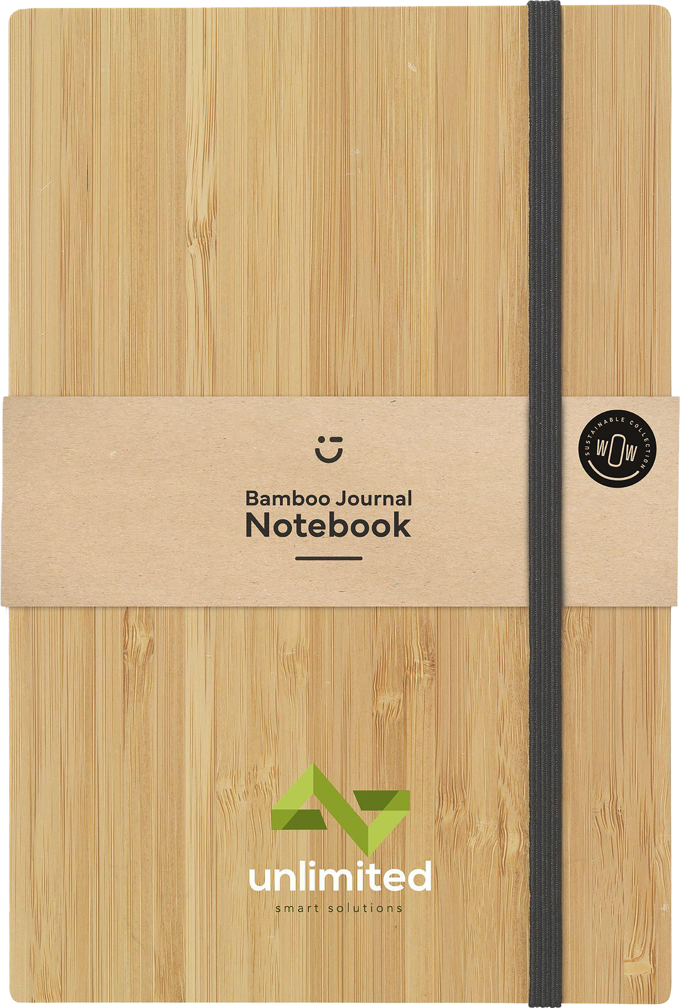 Picture of Bamboo notebook with naked spine (approx A5)