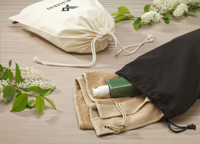Recycled cotton gift pouch (150 g/m² / 4.42oz)  262730_001 (Black)