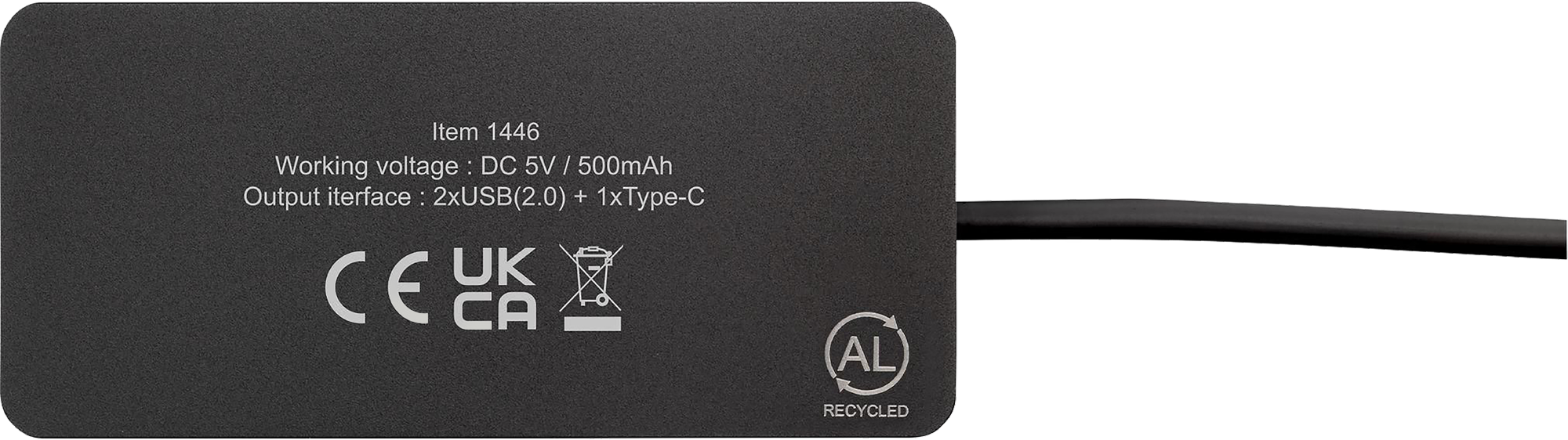 Picture of Recycled aluminium USB hub
