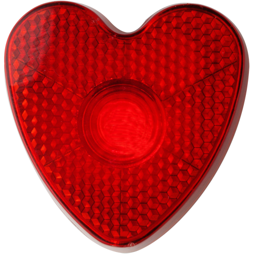 Heart shaped safety light