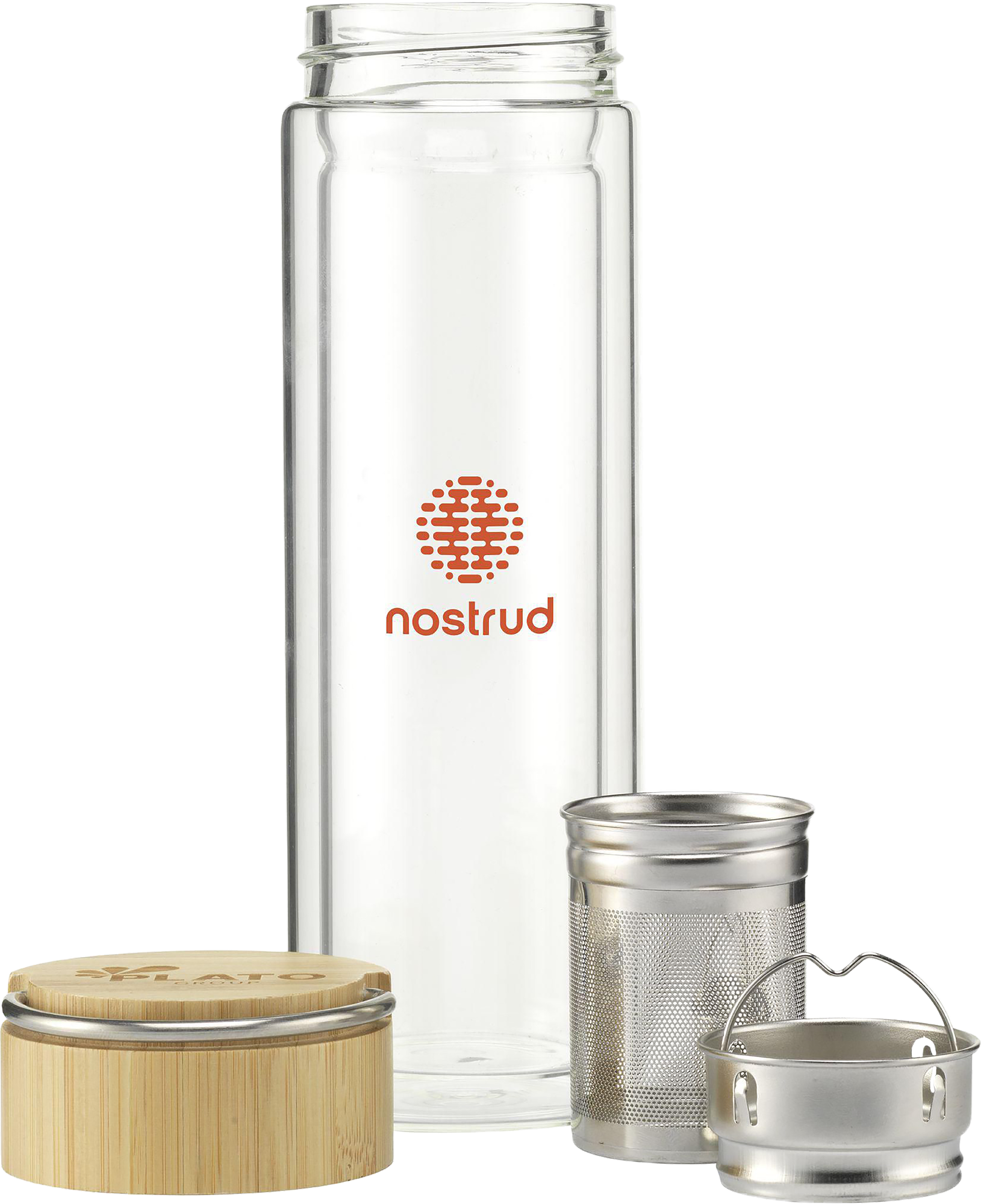 Picture of Glass bottle with tea strainer (300ml)