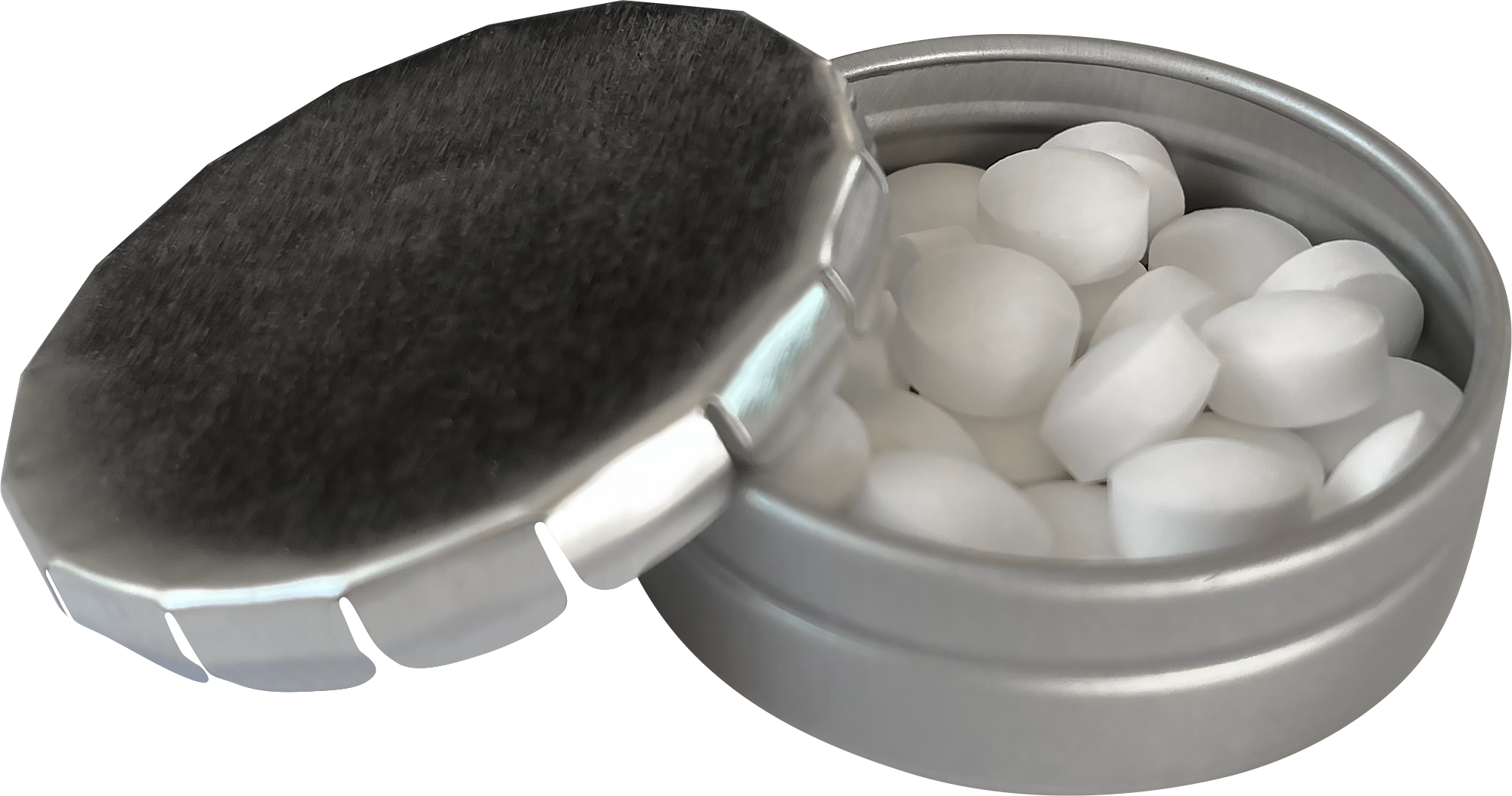 Picture of Round click tin with dextrose mints
