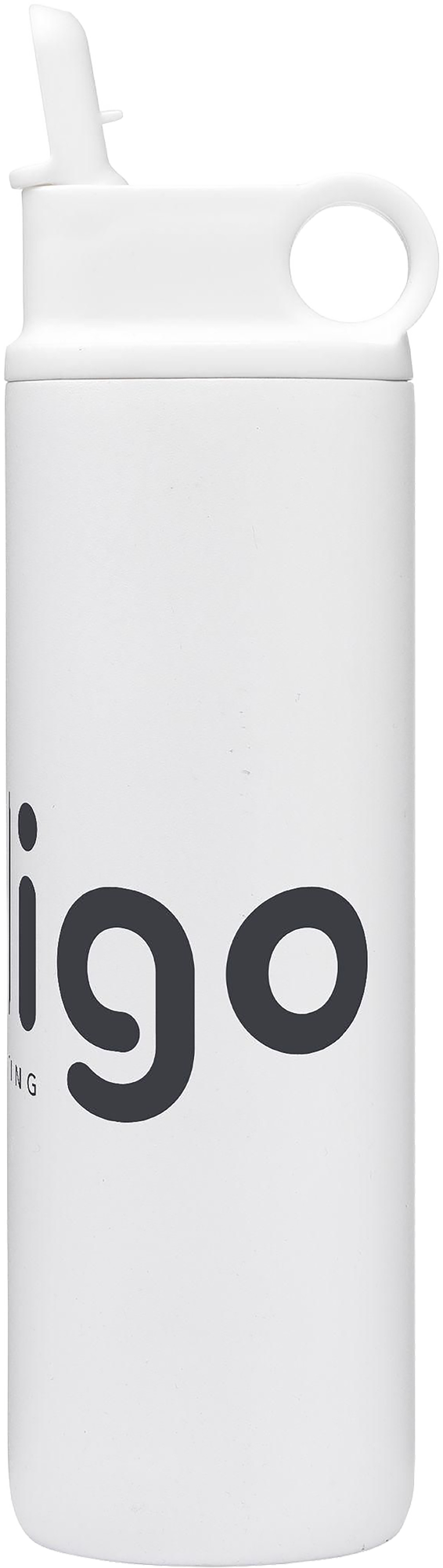 Picture of Recycled stainless steel bottle with straw (800ml)