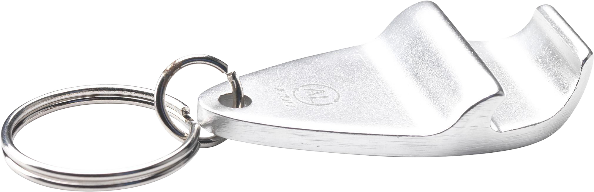 Picture of Recycled aluminium bottle opener keyring