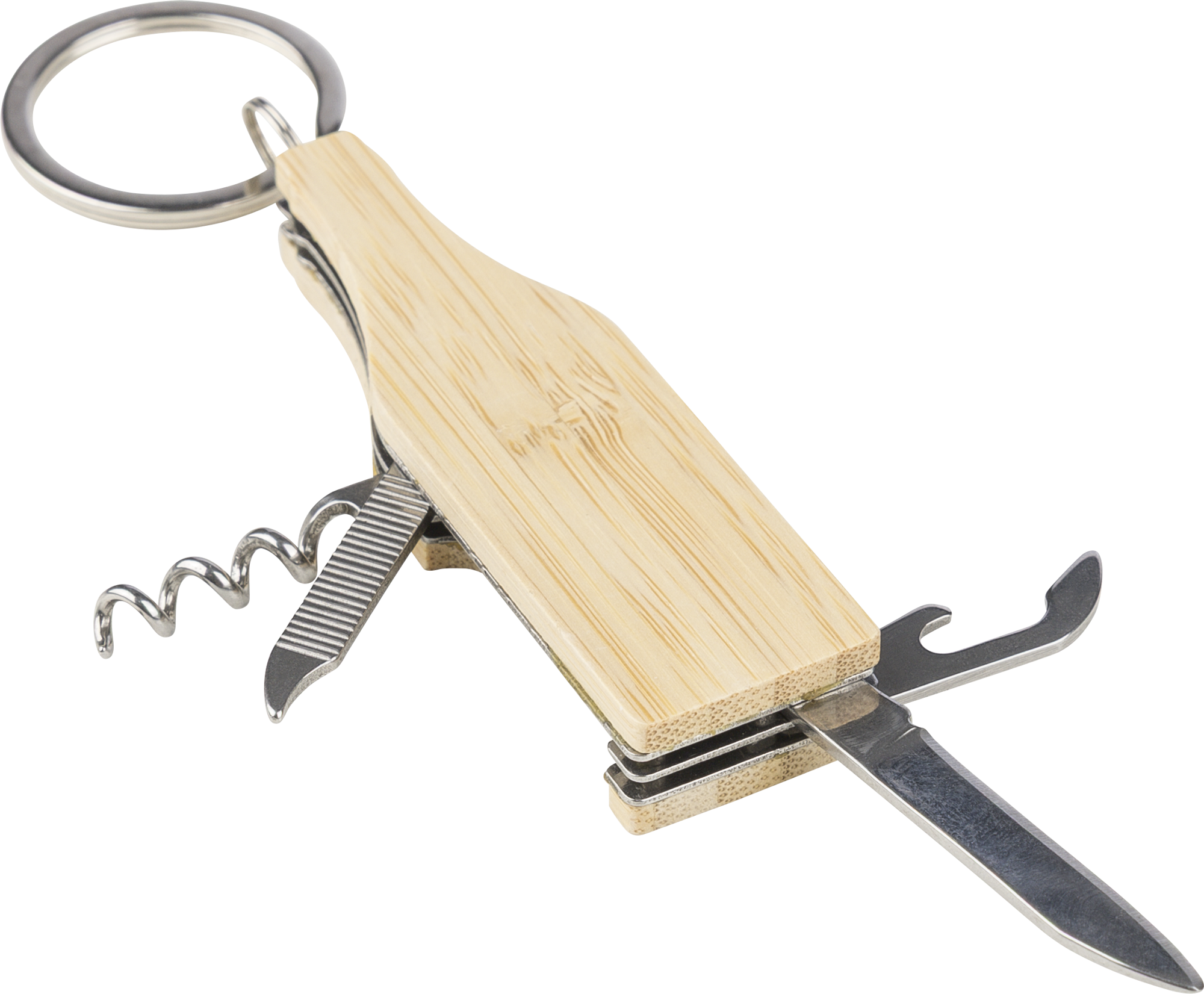 Picture of Bamboo multi tool keychain