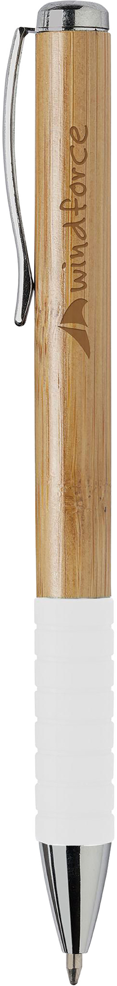Picture of Bamboo ballpen with rubber non-slip grip