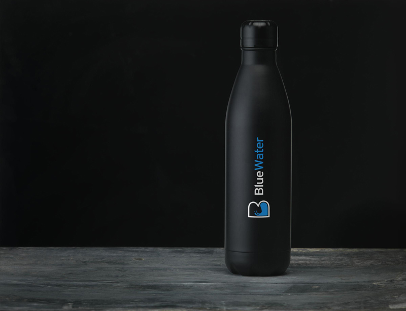 Topflask recycled steel bottle (750ml) 261196_001 (Black)
