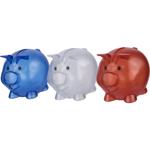 Recycled mini piggy bank