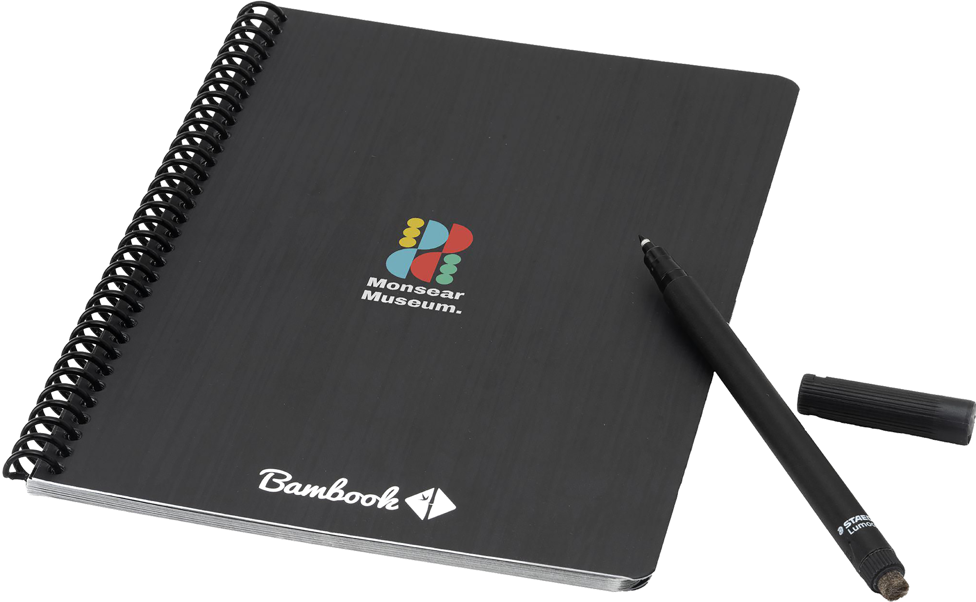 Picture of Bambook notebook with dot grid paper & pen loop (approx. A5)